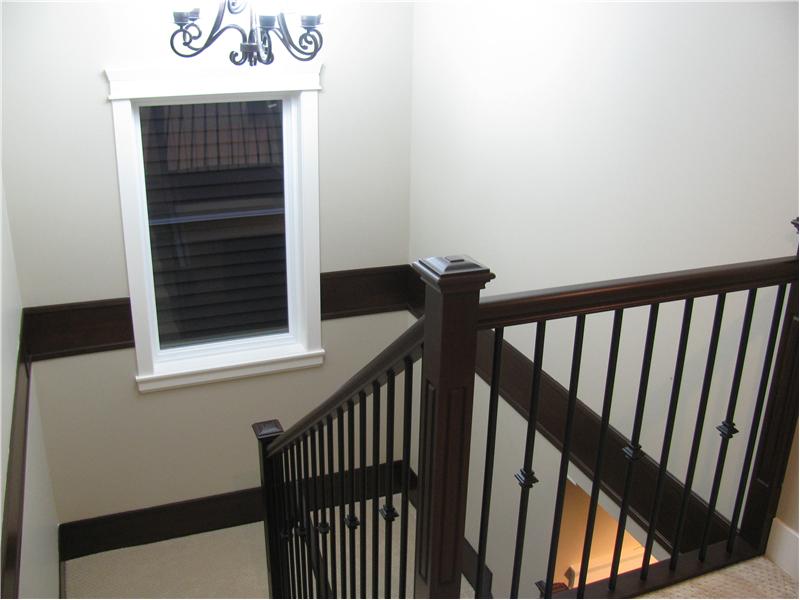 Railings from above with glass window
