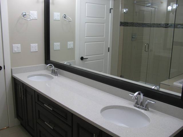 Ensuite with his and her sink