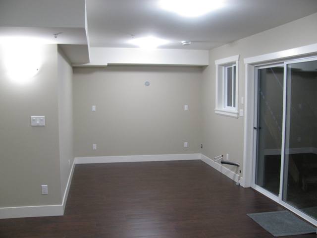 Rec room in the basement with suite potential