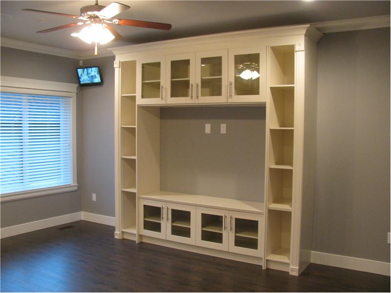 Family Room with built-in entertainment centre