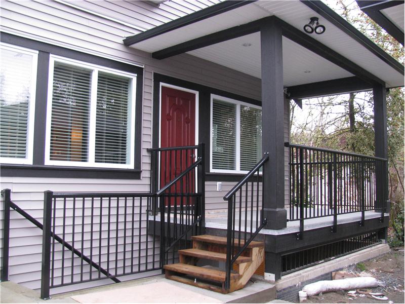 Rear view of the deck