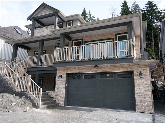 Front view with a large front porch