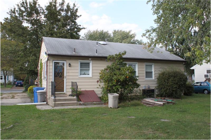 Rear of house
