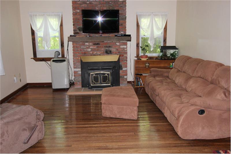 Living room with Pellet Stove