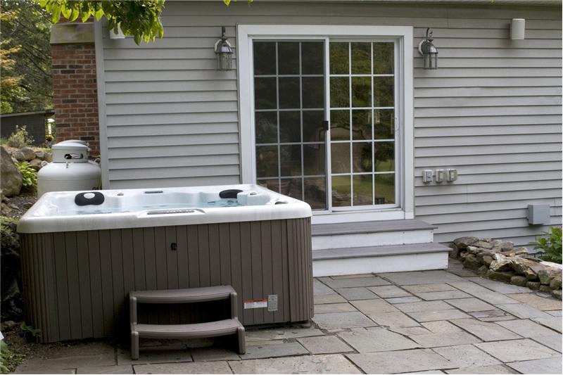 Hot Tub on Slate Patio
