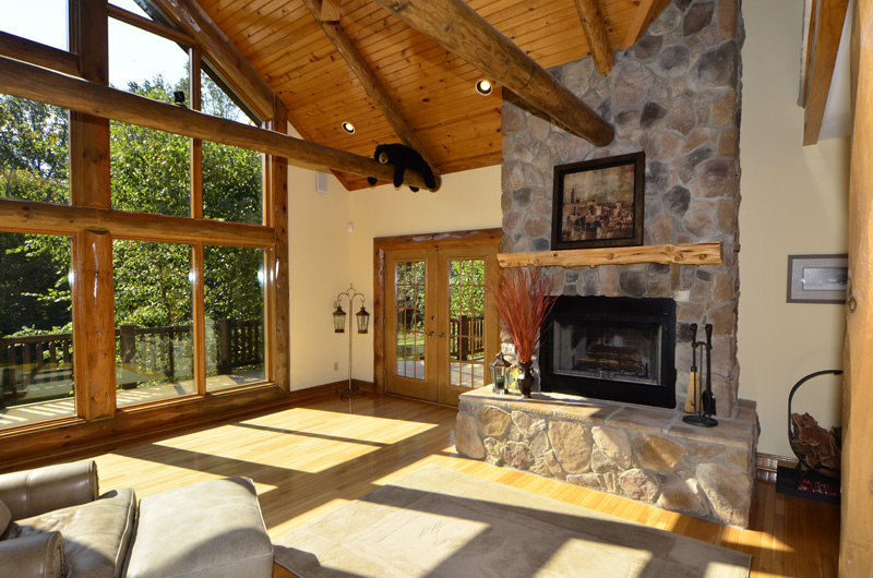 Great Room Stone Fireplace