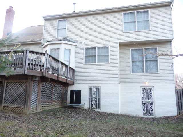 Rear view of home